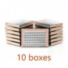 UAMOU 10/50/100 boîtes de cils en grappe 10D, extensions de cils individuelles épaisses, grappes de faux-cils de maquillage p