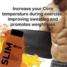 Crème abdominaux homme gel PRE-WORKOUT amincissant ventre et hanches Crème thermogénique fort, tonifiant raffermissant à la c