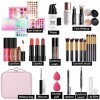 JasCherry Coffrets de Maquillage Complet, Tout-en-un Kit de Maquillage Professionnel avec Trousse Rose Voyage Portable, Ensem