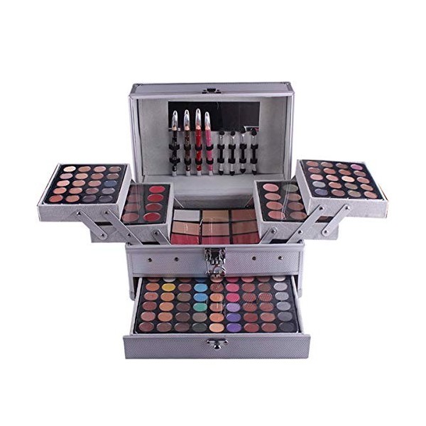 Pure Vie® 132 Couleurs Fard à Paupières Correcteur et Fard à Joues Rouge à Lèvre Palette de Maquillage Cosmétique Set - Convi