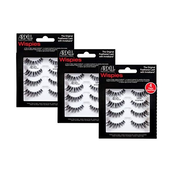  3 Pack ARDELL Professional Natural Multipack - Demi Wispies Black