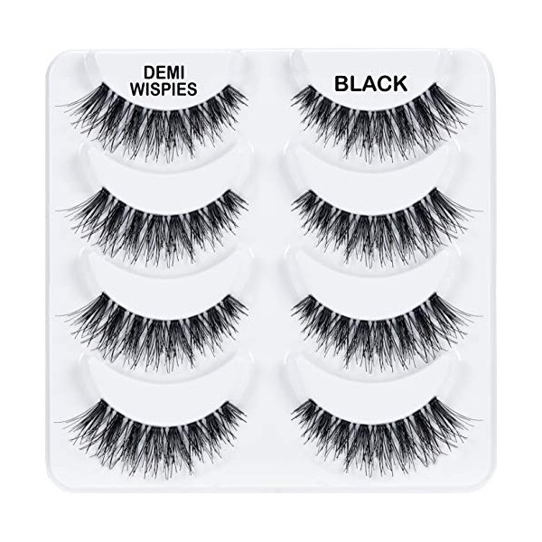  3 Pack ARDELL Professional Natural Multipack - Demi Wispies Black