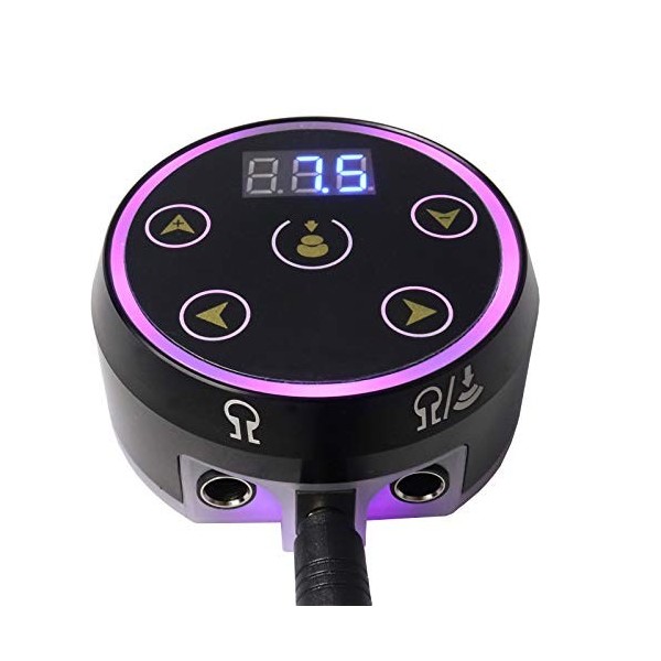 Audersigt Tattoo Power Supply - Mini alimentation à double écran tactile LCD Tension colorée pour toutes les fournitures de t