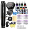 Machine Tatouage Kit Tatouage Avec Machine Tatouage 20 Aiguille Tatouage 11 Encre Tatouage Kit Tatouage Debutant Complet WTK1