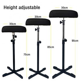 Accoudoir de tatouage réglable en hauteur repose-jambes de bras de tatouage 65CM à 110CM support daccoudoir de tatouage régl