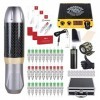 Dragonhawk Tattoo Pen Kit Rotary Tattoo Machine Carbon Fiber Frame Machine Tattoo Power Supply Tattoo Needles