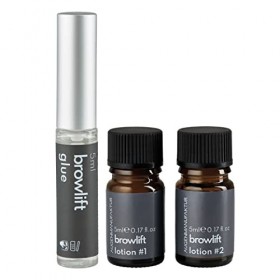 Augenmanufaktur Kit rehaussement de sourcils - Browlift forme & fixe les sourcils, effet 3D naturellement durable Flacon Bas