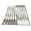 Moi Profesional Lot de 12 crayons blancs à usage profilé pour les yeux ou pour le marquage cuir Esp. Laser 00 · White Pure – 