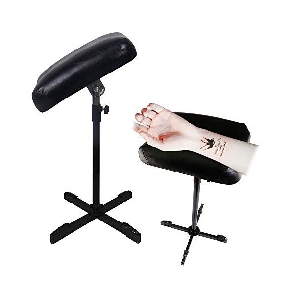 Accoudoir de tatouage réglable en hauteur 65-110 cm avec support, trépied, repose-jambes, accessoires pour studios, salons de