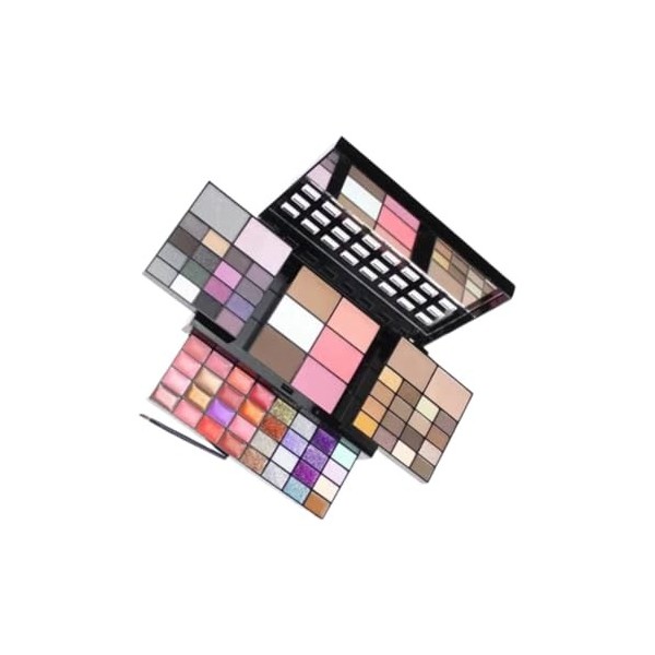 POPETPOP Kit De Maquillage Brillant À Lèvres 3 Pièces 74 Teintes Palette De Fard À Paupières Ensemble De Maquillage Paillette