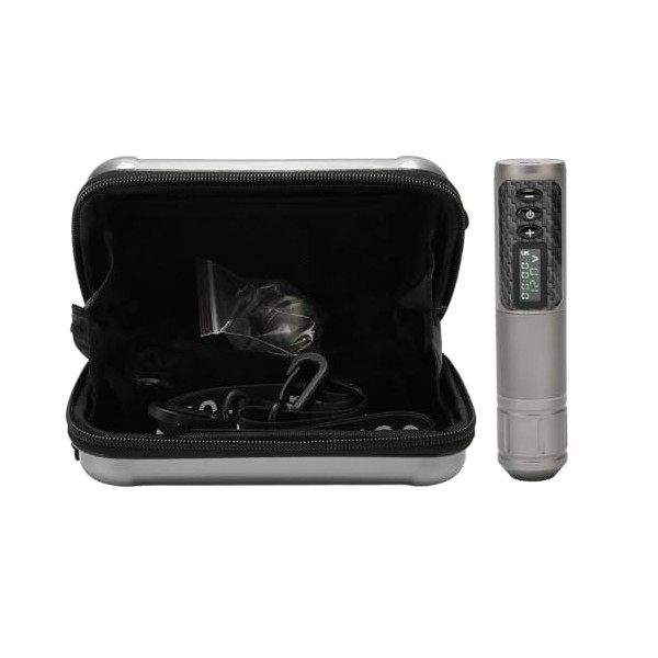 Kit de Stylo de Tatouage Rotatif sans Fil 2 en 1, Stylo, Aiguille à Cartouche, Affichage OLED, Course 3.5mm, Alimentation éle