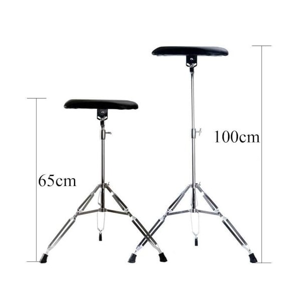 Portable pliable réglable en hauteur Tattoo accoudoir repose - pieds support de soins des pieds accoudoir Studio stand 65-100