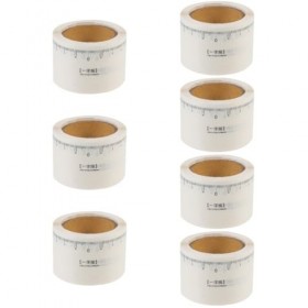 Angoily 7 Rouleaux Règle De Des Sourcils Lame Rasoir Etiquette Autocollante Moule Autocollants Outils De Beauté Femme Blanche