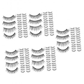Housoutil 100 Paires Cils Fournitures De Maquillage Se Réconcilier Imitation Vison Mascara
