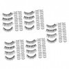 Housoutil 100 Paires Cils Fournitures De Maquillage Se Réconcilier Imitation Vison Mascara