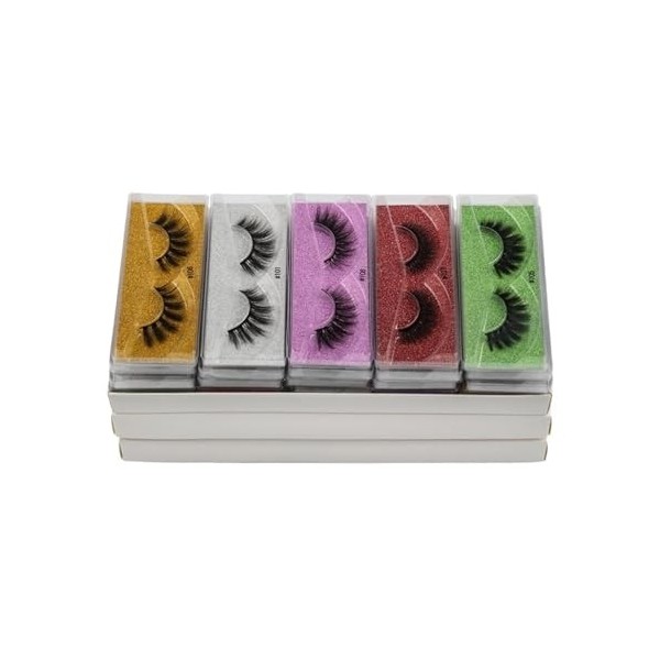 UAMOU Cils en désordre 3d cils de vison cils de vison naturel doux cilios faux cils maquillage faux cils en vrac Cheerfully 