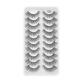UAMOU Mélange de Faux Cils en vison, 28 Styles, naturels, doux, Volume moelleux, faits à la main, maquillage en vrac Cheerful