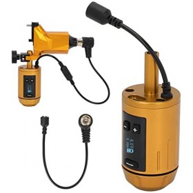 Tattoo Grip Machine, Tattoo Power Grip Tattoo Battery Grip Machine de Tatouage sans Fil à Verrouillage Automatique avec écran