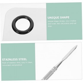 POPETPOP 14 Ensembles De Palette en Acier Inoxydable Mélange De Peinture Maquillage Mélange De Vernis À Ongles Palette Artist