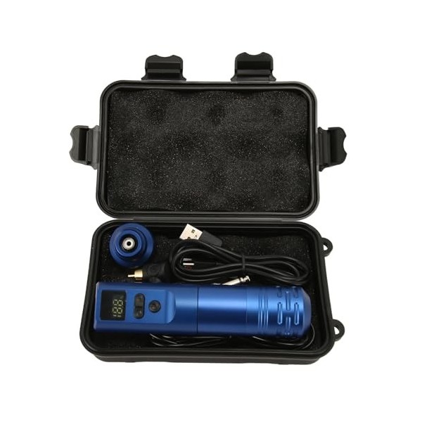 Kit de Stylo pour Machine à Tatouer RotativeFil, MoteurNoyau, Batterie 900 MAh, 3 Boîtes de Cartouches, Caméra 2 Temps, avec 