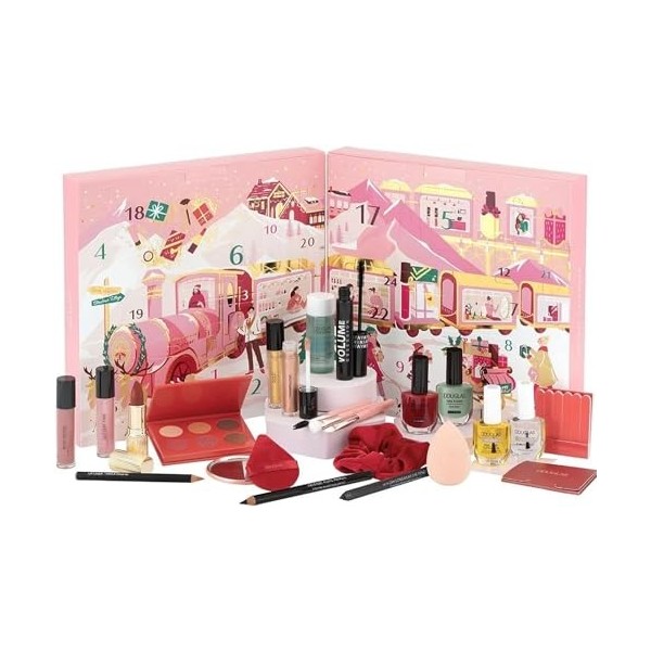 DOUGLAS Calendrier de lAvent de Noël 2023 - Maquillage - Pour femme et fille - 24 points forts - Cosmétique - Limité - Rose