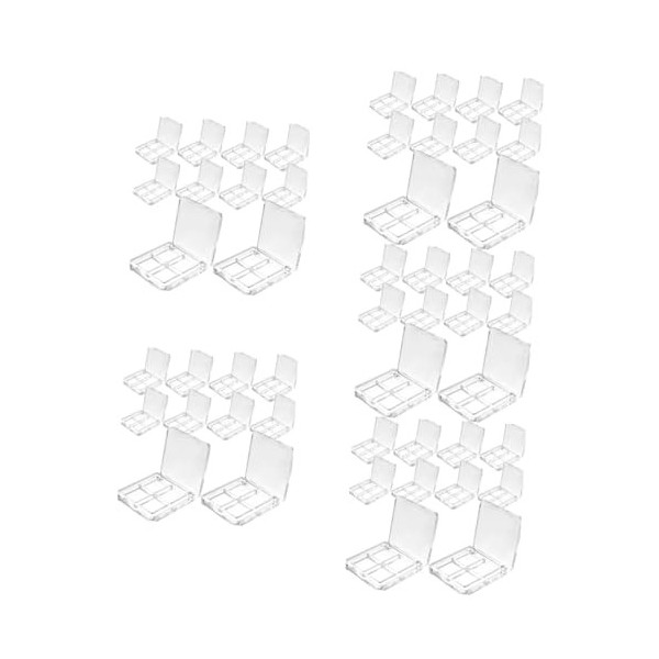 FRCOLOR Boîtes De 40 Pièces Boîte Dombre à Paupières Cas Vide De Fard à Paupières Le Fard à Paupières Palette De Fard à Paup