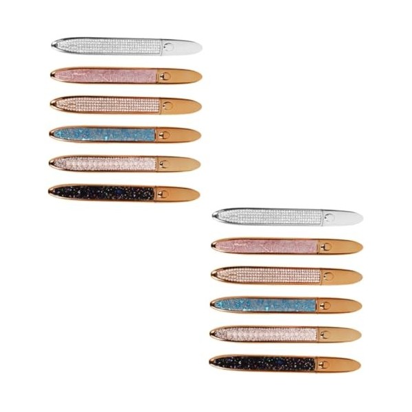 FOMIYES 24 Pièces Eye-Liner Auto-Adhésif Stylo À Colle Pour Cils Taille-Crayon Maquillage Cosmétiques Eye-Liner À Paillettes 