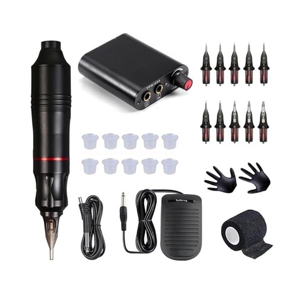 Kit De Stylo À Tatouage - Ensemble De Machines À Tatouage Rotatives Polyvalentes Pour Le Talent Artistique Professionnel, Dis