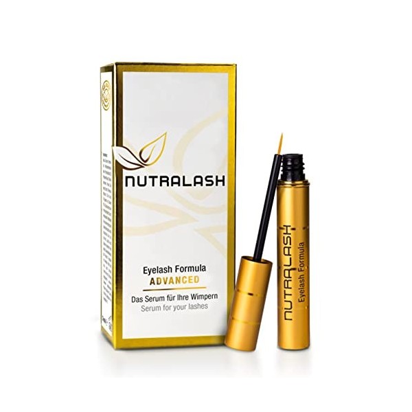 Nutralash Formule Cils ADVANCED - Sérum pour des Cils Plus Longs en 4 à 6 Semaines I Lash Serum I Sérum pour la Croissance/ l