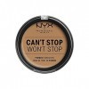 NYX Professional Makeup Fond de Teint Compact Haute Couvrance Cant Stop Wont Stop, Fini Mat, Contrôle de la Brillance, Tenu