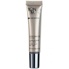 Yon-Ka Excellence Code Contours Crème Yeux 15ml | Soin Anti-âge Contour des Yeux et des Lèvres à lAcide Hyaluronique, Réduit