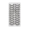 UAMOU Mélange de 100 paires de cils en vison 3d vaporeux, ensemble de cils moelleux, emballage de cils, maquillage, Extension