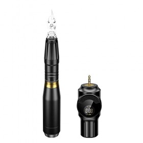 Biomaser SEMI Permanent Makeup Machine Wireless Power Rotary Pen Kit For Liner&Shader Eyebrow With 10 pcs Cartridge Needles …