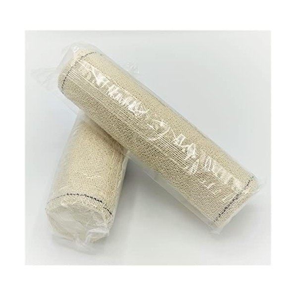 Kit de 2 bandages esthétiques en crêpes de coton élastique pour applications de bandages jambes chaudes et froides avec boues