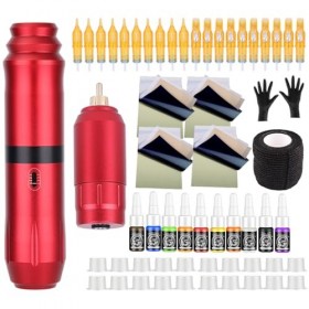 dsfen Ensemble de machines à encre corporelle professionnelles, moteur rotatif, stylo à encre corporelle, outils à encre corp