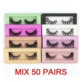 UAMOU 20/30/40/100 paires de cils 3D vison cils faits à la main moelleux dramatique cils sans cruauté faux cils maquillage Ci