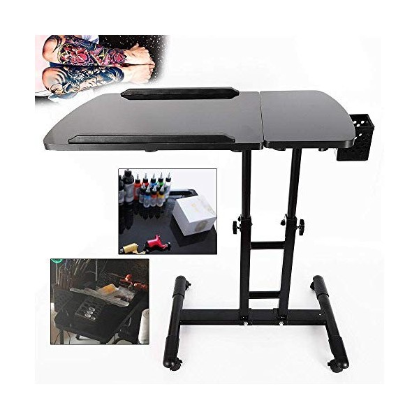 Poste de travail de tatouage, Table de poste de travail portable réglable pour tatouage