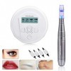 5pcs Machine de Tatouage kit de Stylo de Tatouage Professionnel Numérique pour Sourcils Eyeliner Lèvre Semi-permanent Maquill