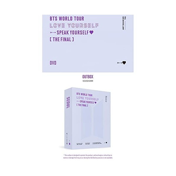 dreamus [Cadeau Weverse ] DVD BTS World Tour « Love Yourself : Speak Yourself » [The Final]