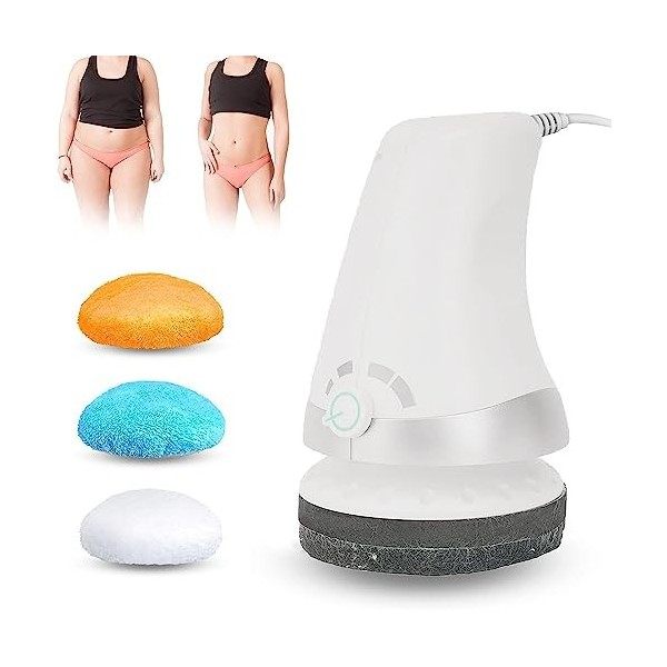 Appareil massage multifonction pour sculpter corps, appareil massage amincissant, appareil anti-cellulite avec 3 coussinets, 