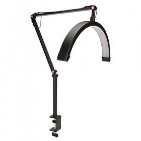 Lampe à Cils pour Extensions de Cils, 16 Pouces 20W 3000k à 6000k Lampe de Sol LED pour Cils 3 Couleurs Luminosité Réglable H