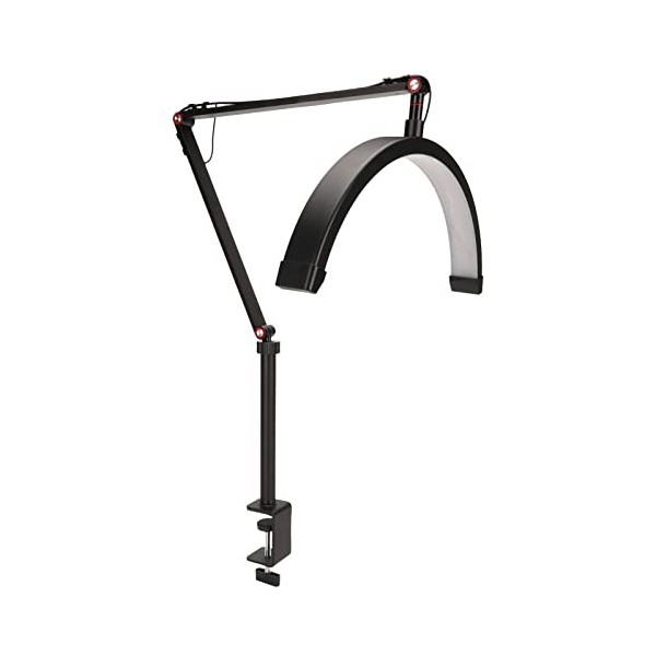 Lampe à Cils pour Extensions de Cils, 16 Pouces 20W 3000k à 6000k Lampe de Sol LED pour Cils 3 Couleurs Luminosité Réglable H