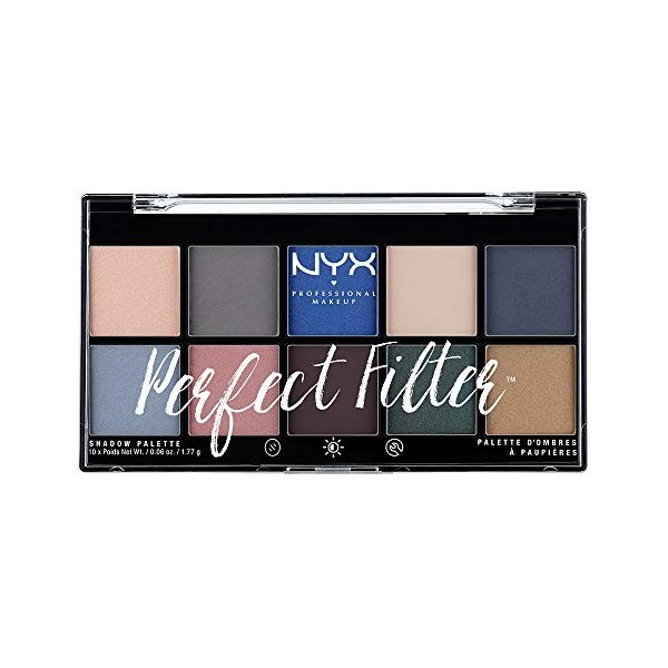 NYX Professional Makeup Palette de Fards à Paupières - Perfect Filter - Marine Layer