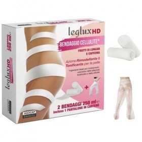 Bende Drenanti jambes HD avec fruits de Longan et caféine à action remodelante et tonifiante | 2 bandes réducteurs et drainan