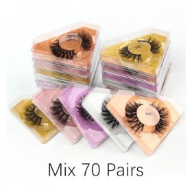 UAMOU Faux cils cils moelleux naturel maquillage de cils 3D vison cheveux cils beauté maquillage épais vison cils en vrac Che