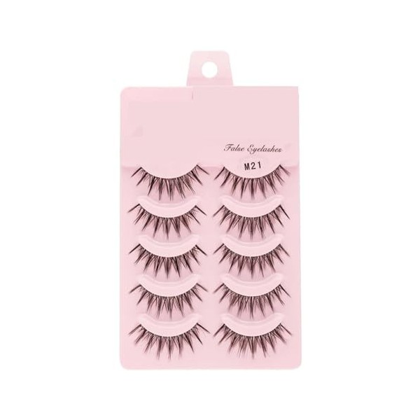 UAMOU 2-50 boîtes de Faux-cils Manga, poupée coréenne naturelle, Anime, hérissés et épais, bandes de cils en Faux vison, maqu