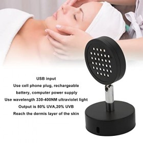 Lampes de&nbsp;Bronzage, Lumières Noires LED de&nbsp;330 à 400nm, 32 Puces Lumineuses Portables USB pour&nbsp;le Visage, pour&nbsp;la Peau du Cor