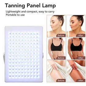 Lampe de&nbsp;Bronzage, Lumières Noires LED de&nbsp;330 à 400nm, Panneau Lumineux Portable Avec Télécommande à 140 Puces Lumineuses pou