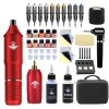 Kit De Tatouage Sans Fil Kit De Tatouage Kit Rotatif Tatoueur, Ensemble Tatouage Tatouage Gel Tatouage Couleur Diluant Ensemb