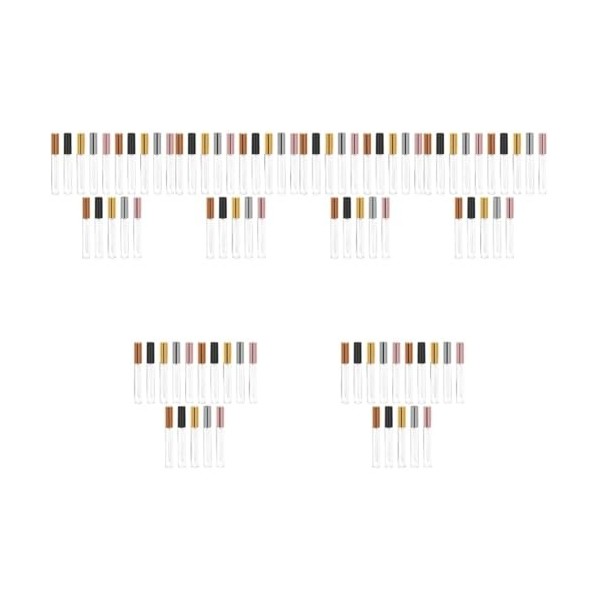 minkissy 150 Pcs Tube Vide De Brillant À Lèvres Tubes DHuile À Lèvres Vides Tubes De Brillant À Lèvres Clairs Bouteilles De 